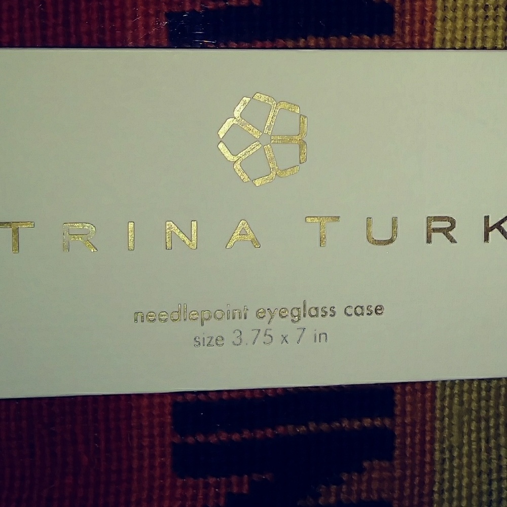 Trina Turk Needlepoint Eyeglass Case